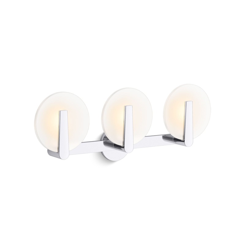 KOHLER K-38398-SC03-CPL Hint Three-Light Sconce In Polished Chrome