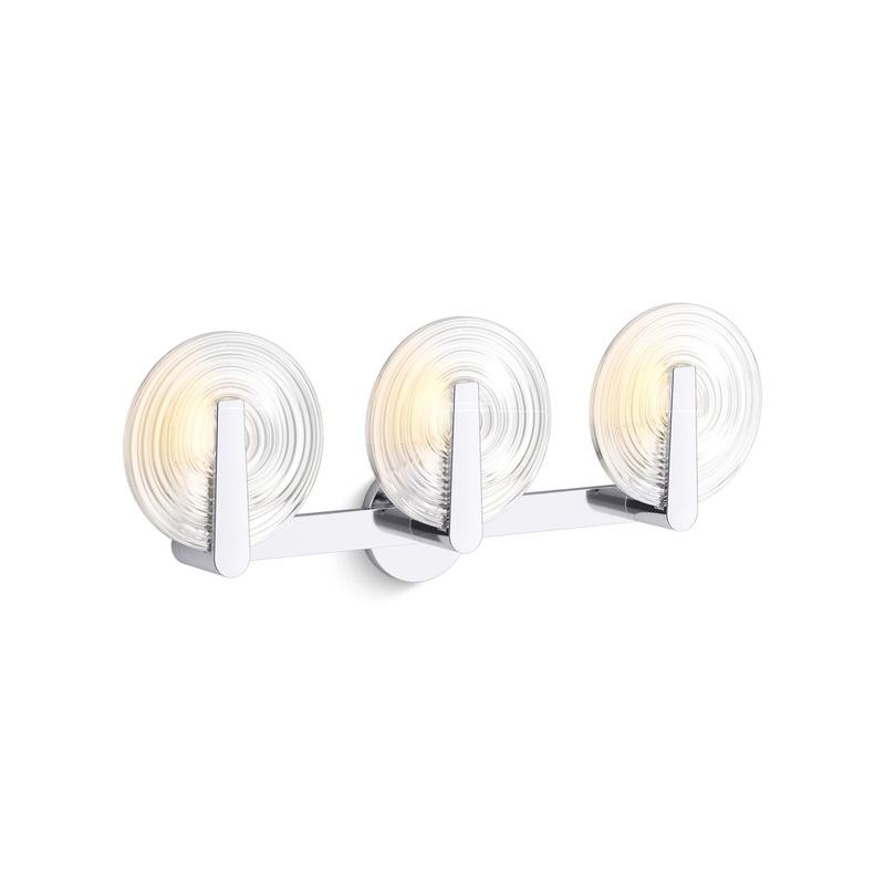 KOHLER K-38398-SC03S-CPL Hint Three-Light Sconce In Polished Chrome