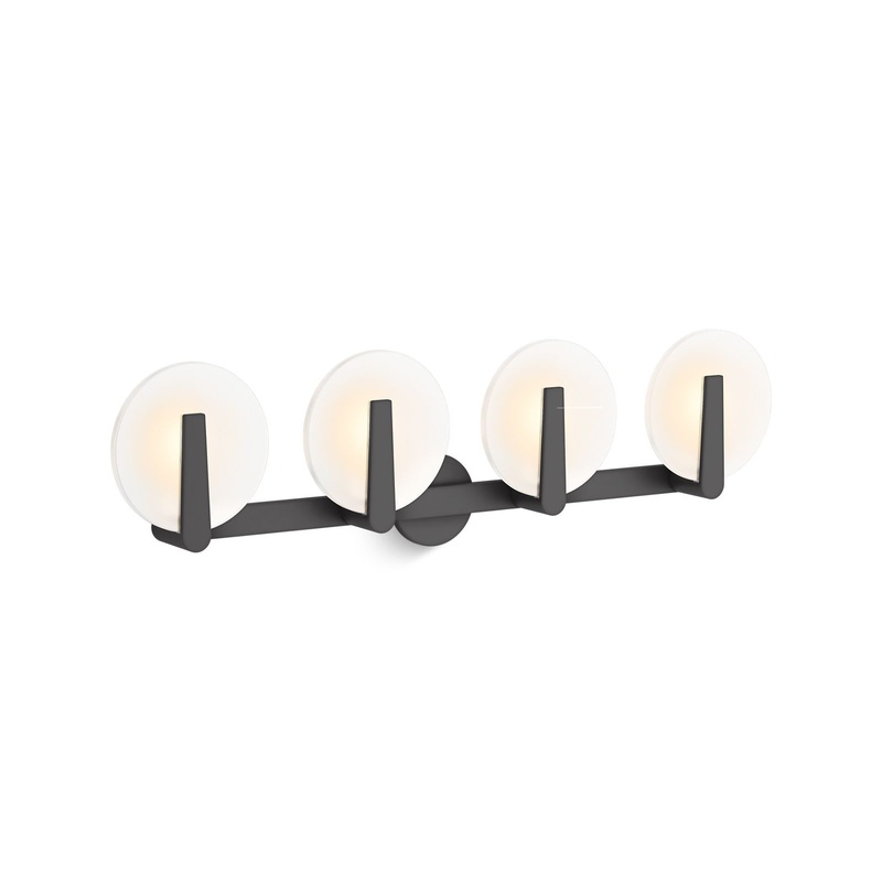 KOHLER K-38399-SC04-BLL Hint Four-Light Sconce In Matte Black
