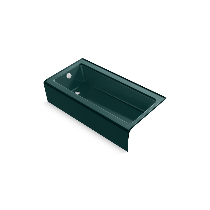 Kohler K-837-17 Bellwether 60 In. X 30-1/4 In. Alcove Bath, Left Drain In Teal
