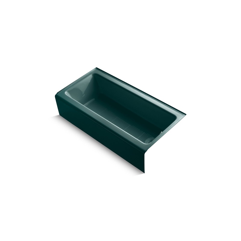 Kohler K-838-17 Bellwether 60 In. X 30-1/4 In. Alcove Bath, Right Drain In Teal