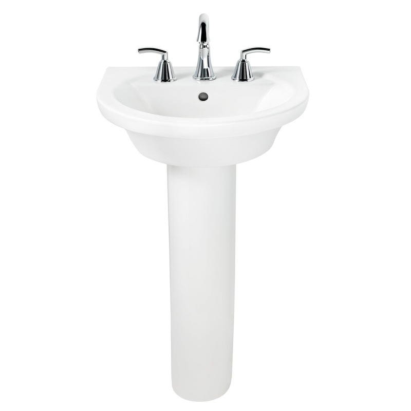 AMERICAN STANDARD 0010000.020, Boulevard and Tropic Petite Pedestal Leg in White
