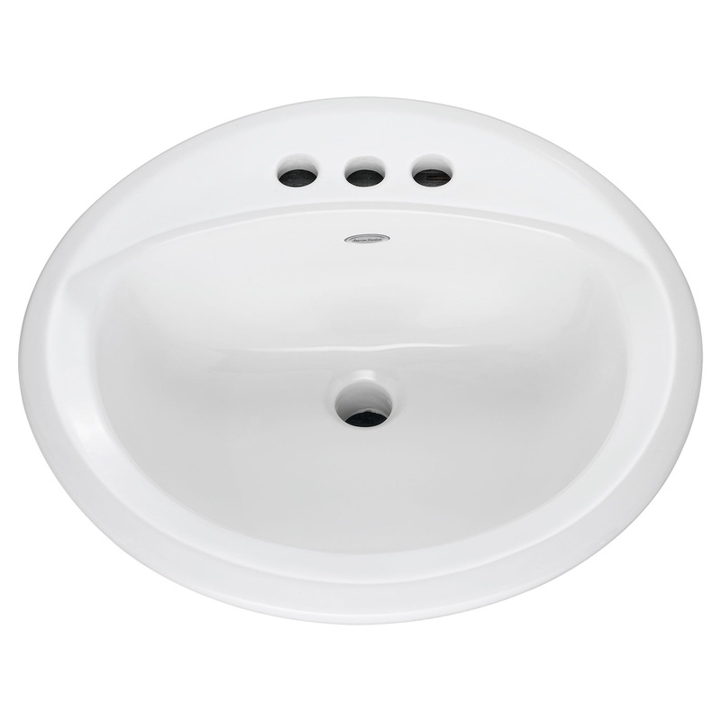 AMERICAN STANDARD 0491019.020, Rondalyn Drop-In Sink With 4-Inch Centerset in White