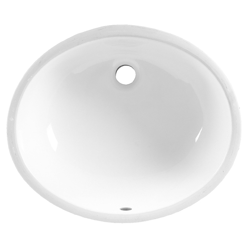 AMERICAN STANDARD 0496221.020, Ovalyn Medium Under Counter Sink in White