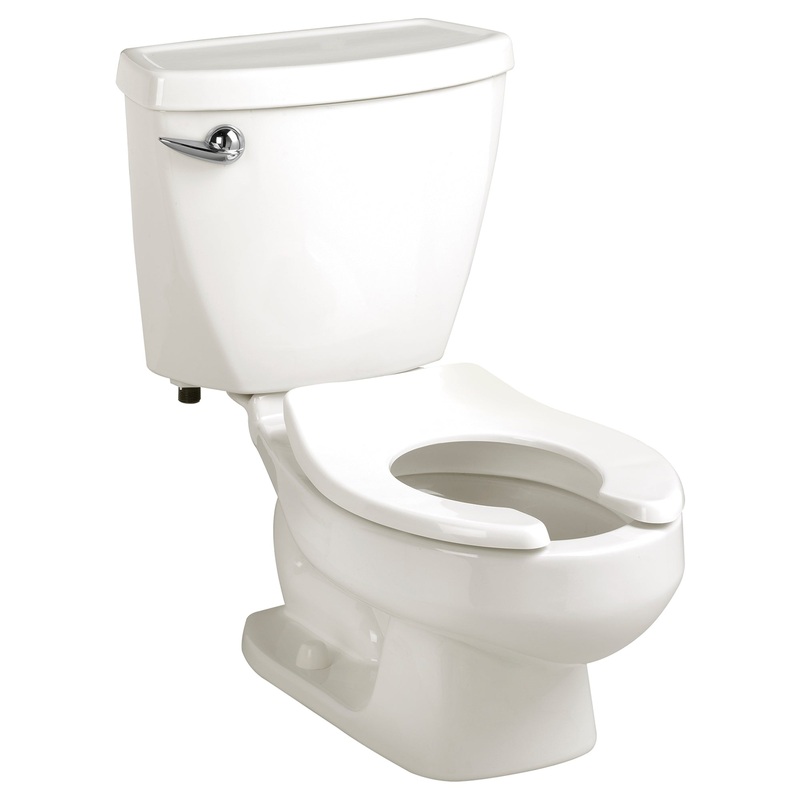 AMERICAN STANDARD 2315228.020, Baby Devoro Two-Piece 1.28 gpf/4.8 Lpf 10-1/4-Inch Height Elongated Toilet in White