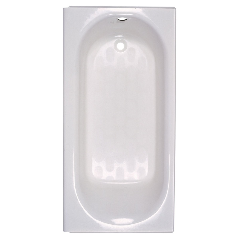 AMERICAN STANDARD 2390202.020, Princeton Americast 60 x 30-Inch Integral Apron Bathtub With Left-Hand Outlet in White