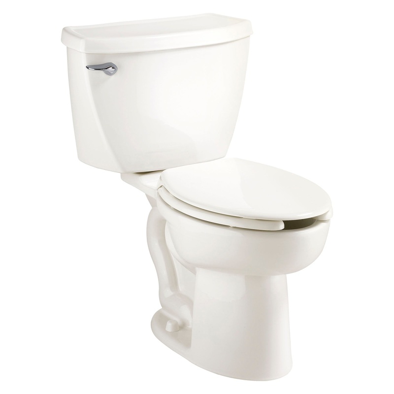 AMERICAN STANDARD 2462016.020, Cadet Two-Piece Pressure Assist 1.6 gpf/6.0 Lpf Elongated EverClean Toilet in White