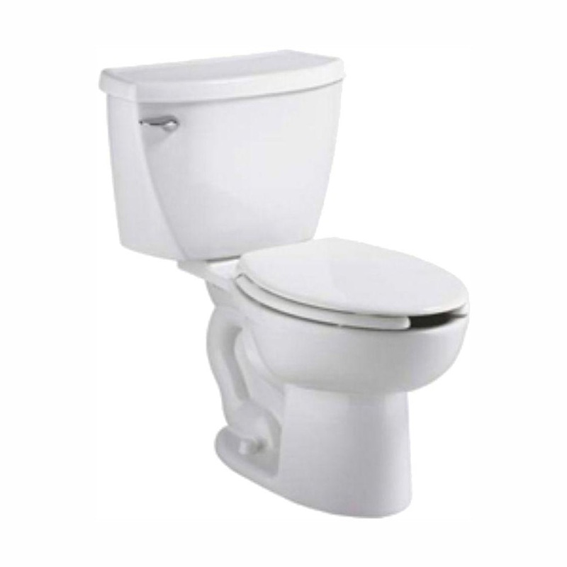 AMERICAN STANDARD 2467100.020, Cadet Two-Piece Pressure Assist 1.1 gpf/4.2 Lpf Chair Height Elongated EverClean Toilet in White