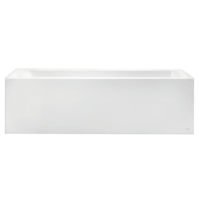 AMERICAN STANDARD 2573102.020, Studio 60 x 30-Inch Integral Apron Bathtub Above Floor Rough with Right-Hand Outlet in White