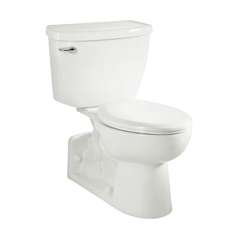 AMERICAN STANDARD 2878016.020, Yorkville Two-Piece Pressure Assist 1.6 gpf/6.0 Lpf Chair Height Back Outlet Elongated EverClean Toilet in White