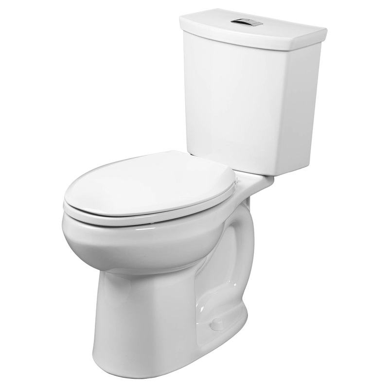 AMERICAN STANDARD 2887218.020, H2Option Two-Piece Dual Flush 1.28 gpf/4.8 Lpf and 0.92 gpf/3.5 Lpf Standard Height Elongated Toilet Less Seat in White