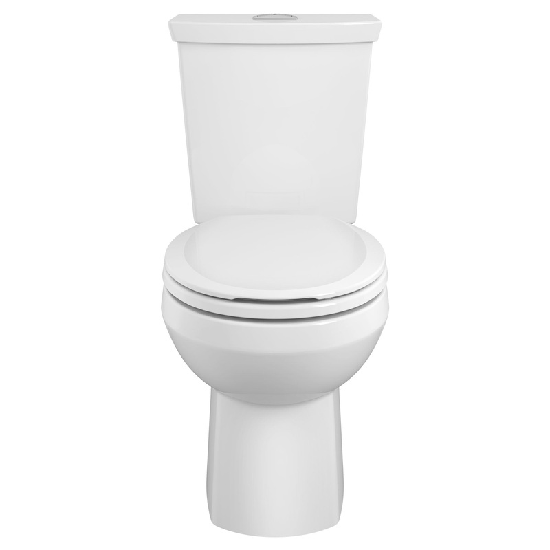 AMERICAN STANDARD 2889518.020, H2Option Two-Piece Dual Flush 1.28 gpf/4.8 Lpf and 0.92 gpf/3.5 Lpf Standard Height Round Front Toilet With Liner Less Seat in White