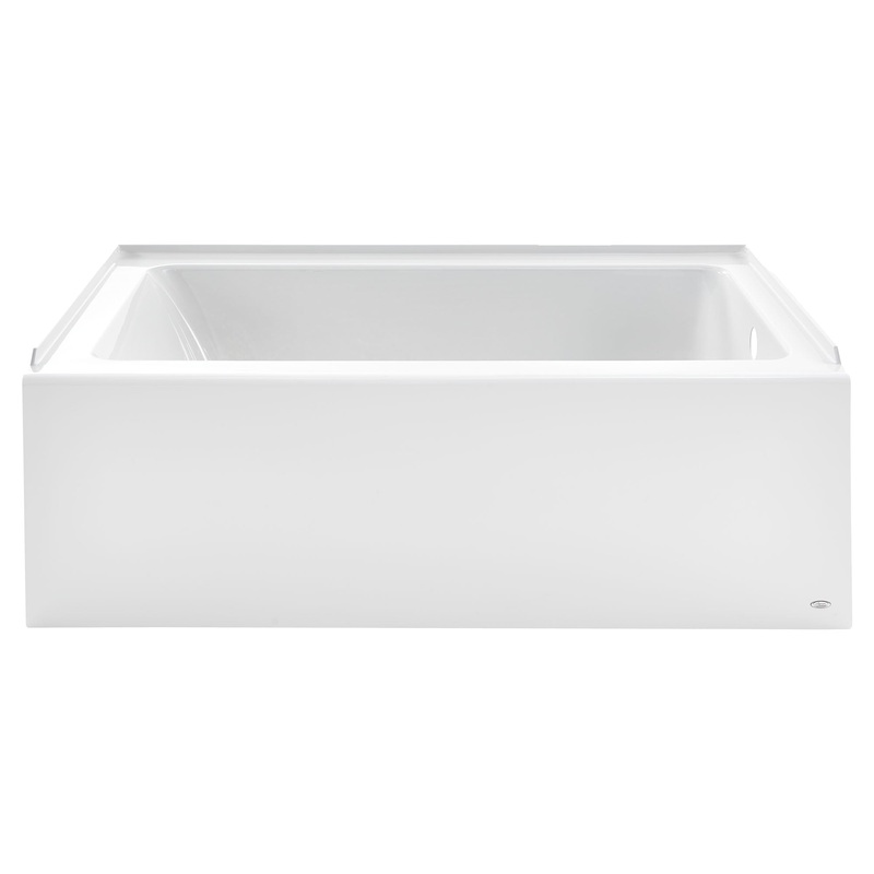 AMERICAN STANDARD 2946102.020, Studio 60 x 32-Inch Integral Apron Bathtub With Right-Hand Outlet in White