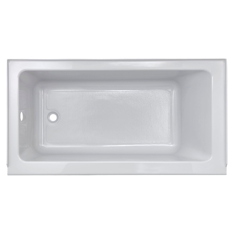 AMERICAN STANDARD 2973202.020, Studio 60 x 30-Inch Integral Apron Bathtub With Left-Hand Outlet in White