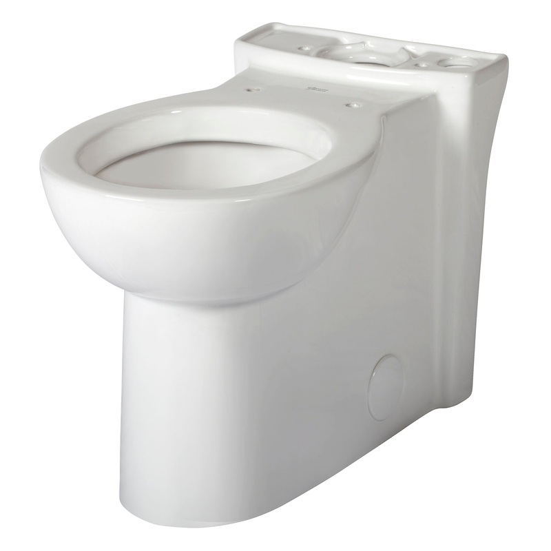 AMERICAN STANDARD 3053000.020, Cadet 3 FloWise Skirted Chair Height Round Front Bowl With Seat in White