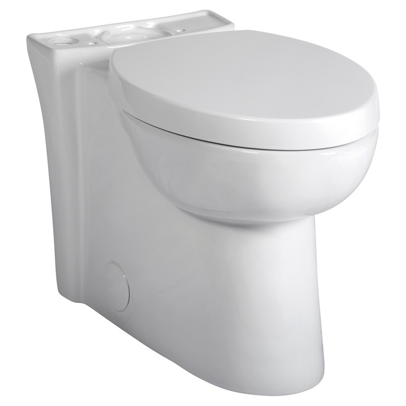 AMERICAN STANDARD 3075120.020, Studio Skirted Chair Height Elongated Bowl With Seat in White