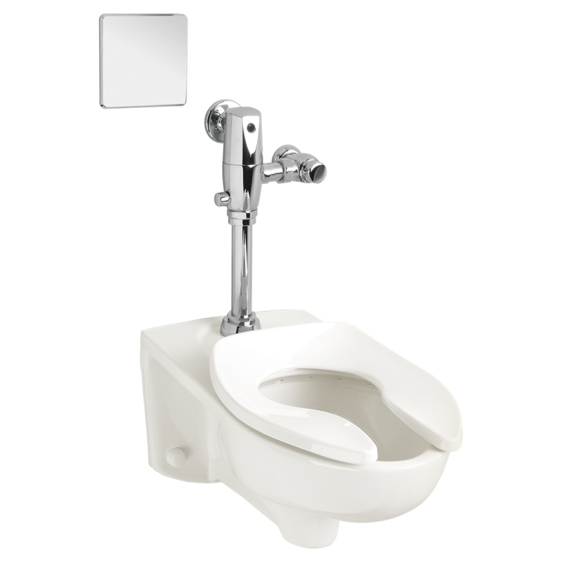 AMERICAN STANDARD 3351101.020, Afwall Millennium 1.1  1.6 gpf (4.2  6.0 Lpf) Top Spud Elongated Wall-Hung EverClean Bowl in White