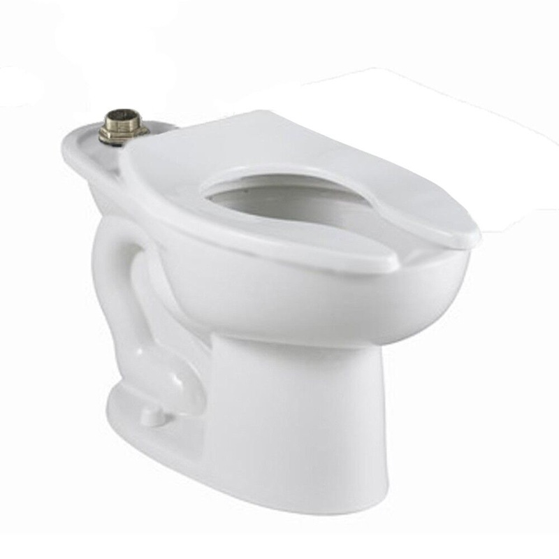 AMERICAN STANDARD 3462001.020, Madera 1.1  1.6 gpf (4.2  6.0 Lpf) Chair Height Top Spud Elongated EverClean Bowl With Bedpan Lugs in White