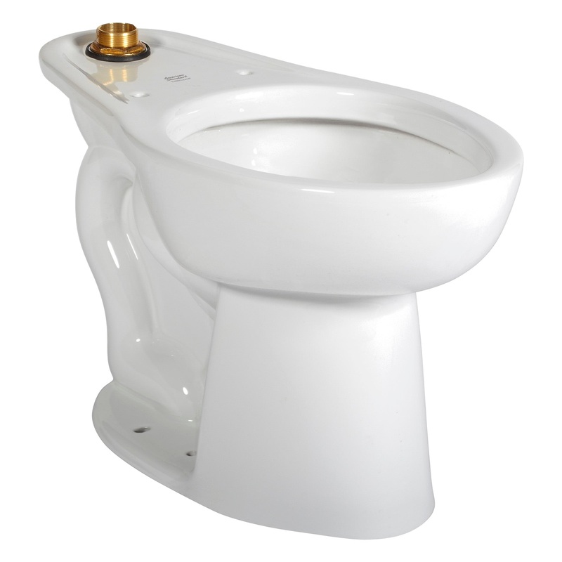 AMERICAN STANDARD 3465001.020, Madera 1.1  1.6 gpf (4.2  6.0 Lpf) Chair Height Top Spud Elongated EverClean Bowl With 4 Anchoring Holes in White
