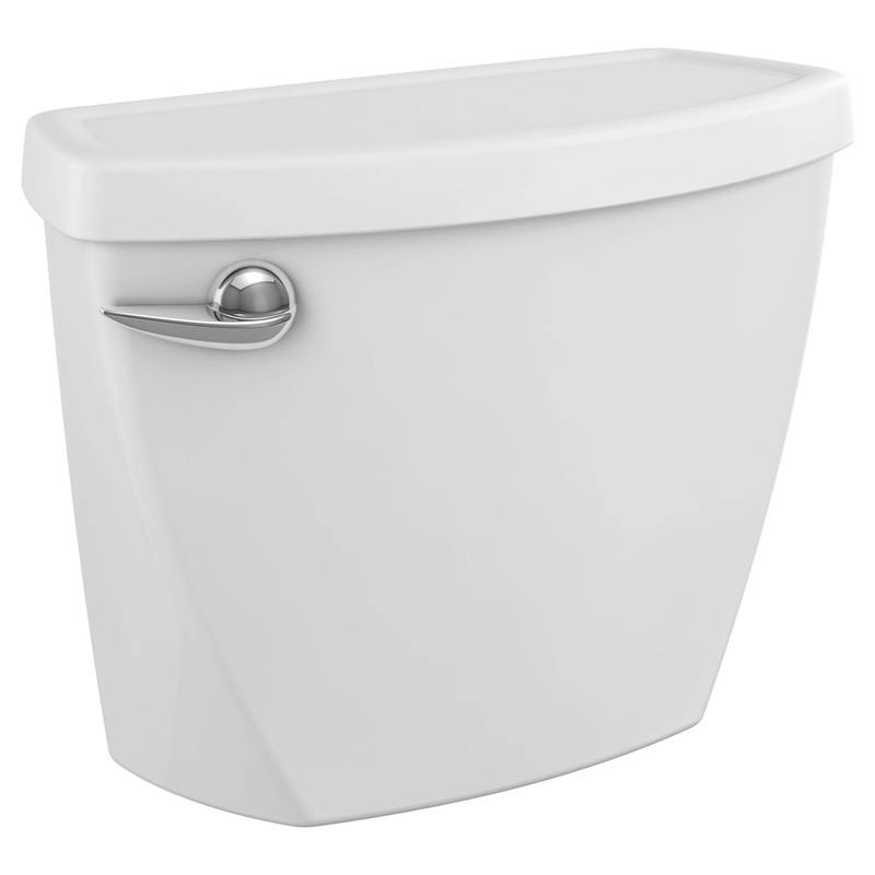 AMERICAN STANDARD 4019228.020, Baby Devoro 1.28 gpf/4.8 Lpf 10-Inch Rough Left-Hand Trip Lever Tank in White