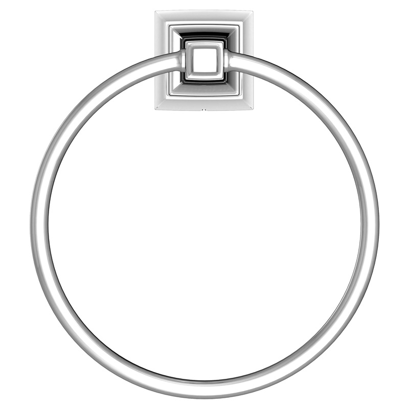 AMERICAN STANDARD 7455190.002, Town Square S Towel Ring in Chrome