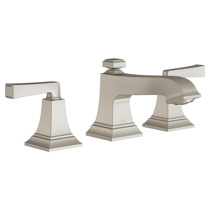 AMERICAN STANDARD 7455801.295, Town Square S 8-Inch Widespread 2-Handle Bathroom Faucet 1.2 gpm/4.5 L/min With Lever Handles in Brushed Nickel