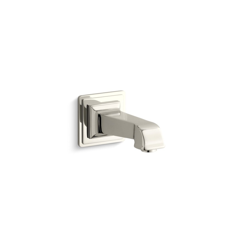 KOHLER K-13139-A-SN Pinstripe Pure Wall-Mount Bath Spout In Vibrant Polished Nickel