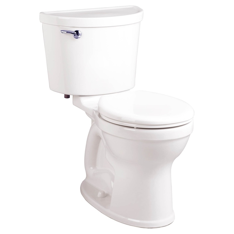 AMERICAN STANDARD 211BA004.020, Champion PRO Two-Piece 1.6 gpf/6.0 Lpf Chair Height Round Front Toilet Less Seat in White