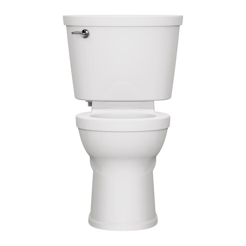 AMERICAN STANDARD 211BA104.020, Champion PRO Two-Piece 1.28 gpf/4.8 Lpf Chair Height Round Front Toilet Less Seat in White