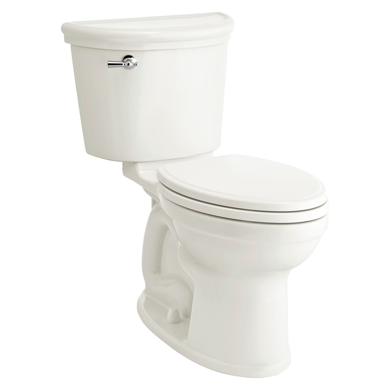 AMERICAN STANDARD 212AA104.020, Retrospect Champion PRO Two-Piece 1.28 gpf/4.8 Lpf Chair Height Elongated Toilet less Seat in White