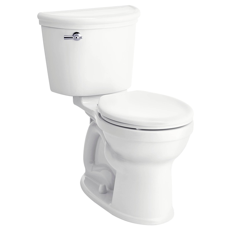 AMERICAN STANDARD 212BA104.020, Retrospect Champion PRO Two-Piece 1.28 gpf/4.8 Lpf Chair Height Round Front Toilet in White