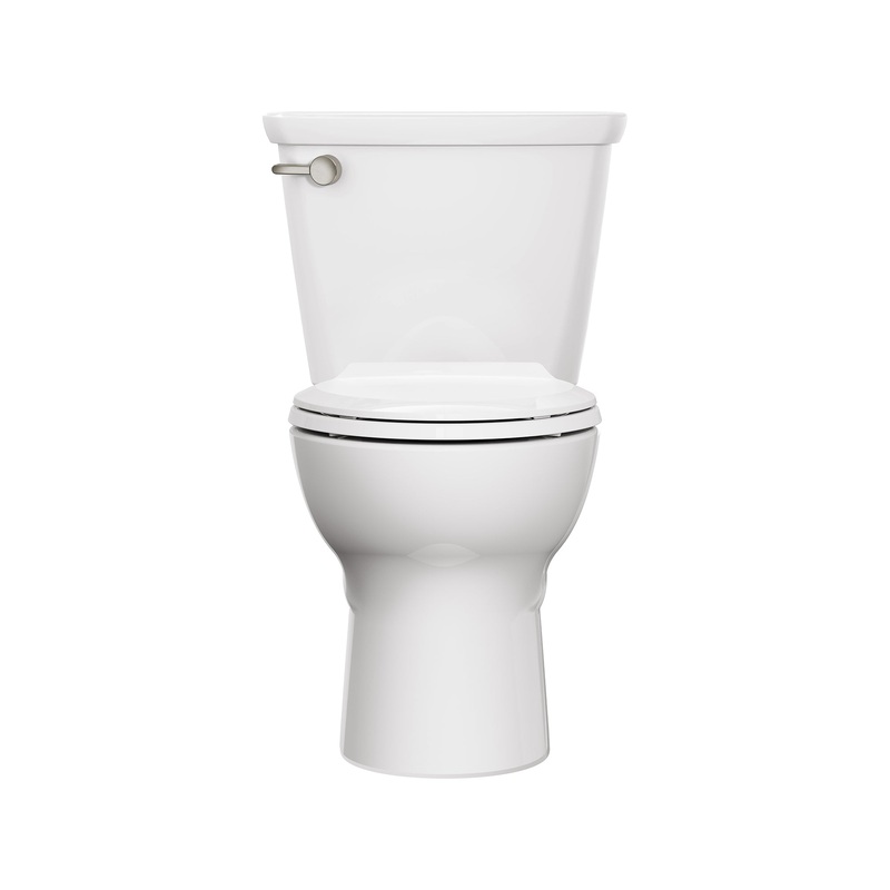 AMERICAN STANDARD 215AA104.020, Cadet PRO Two-Piece 1.28 gpf/4.8 Lpf Chair Height Elongated Toilet Less Seat in White