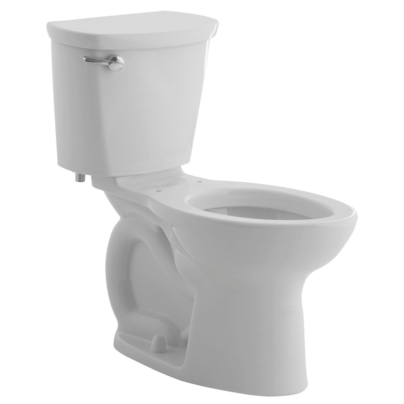 AMERICAN STANDARD 215CA004.020, Cadet PRO Two-Piece 1.6 gpf/6.0 Lpf Standard Height Elongated Toilet Less Seat in White