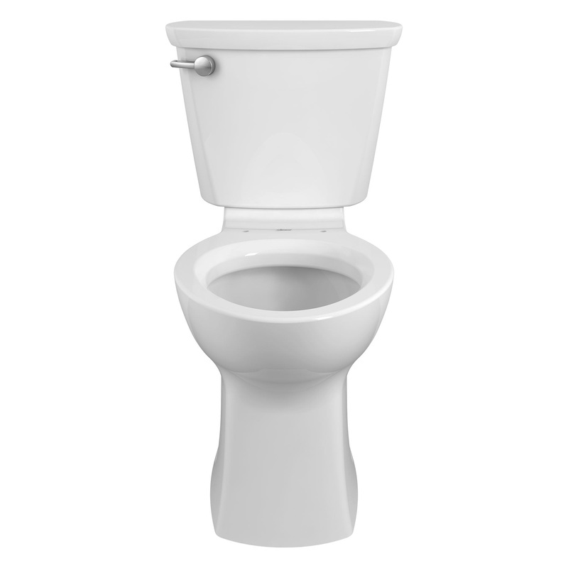 AMERICAN STANDARD 215CA104.020, Cadet PRO Two-Piece 1.28 gpf/4.8 Lpf Standard Height Elongated Toilet Less Seat in White
