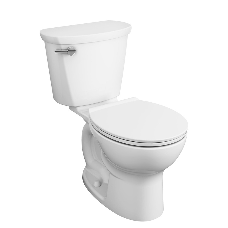 AMERICAN STANDARD 215DA004.020, Cadet PRO Two-Piece 1.6 gpf/6.0 Lpf Standard Height Round Front Toilet Less Seat in White