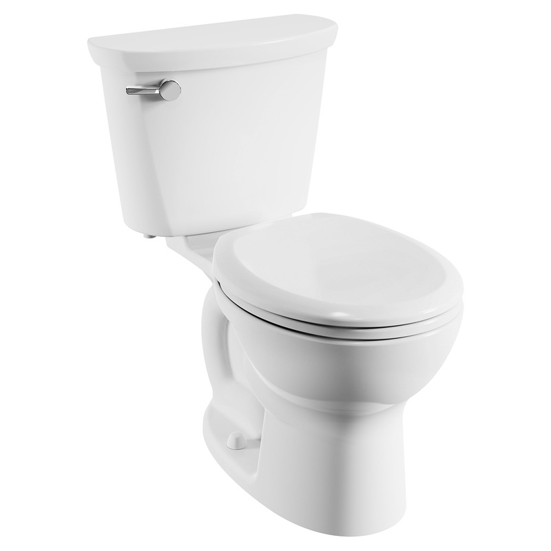 AMERICAN STANDARD 215DB004.020, Cadet PRO Two-Piece 1.6 gpf/6.0 Lpf  Standard Height Round Front 10-Inch Rough Toilet Less Seat in White