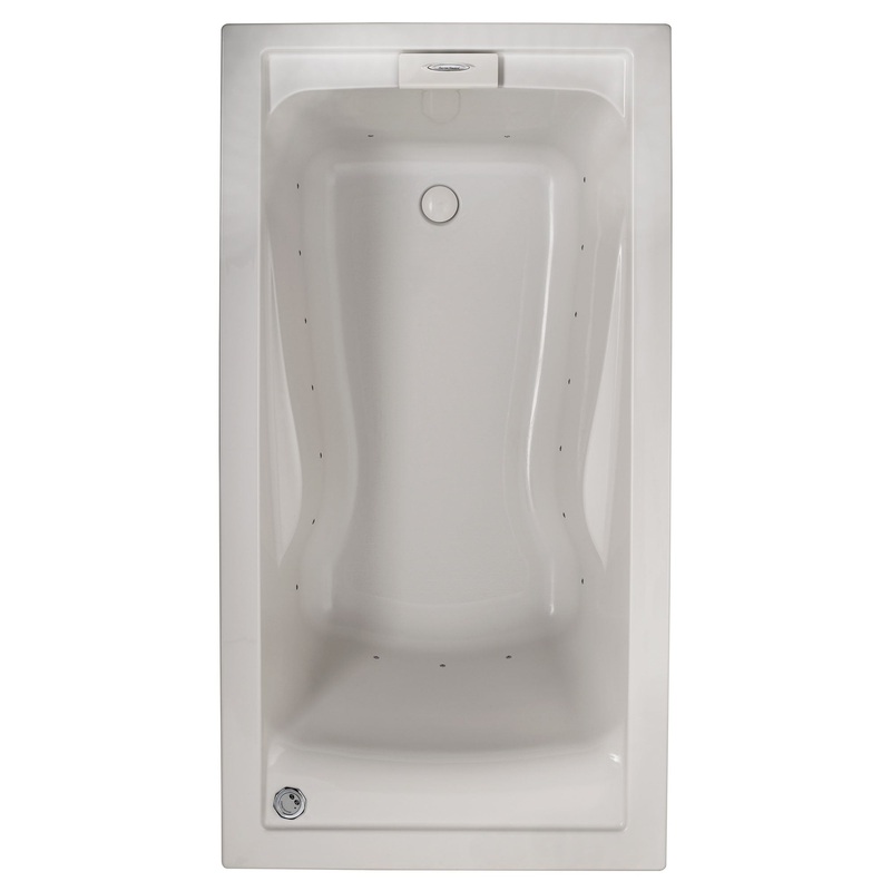 AMERICAN STANDARD 2422V002.020, Evolution 60 x 32-Inch Deep Soak Drop-In Bathtub in White