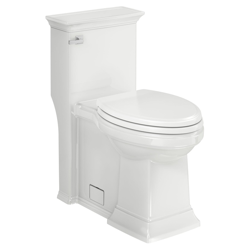 AMERICAN STANDARD 2851A104.020, Town Square S One-Piece 1.28 gpf/4.8 Lpf Chair Height Elongated Toilet With Seat in White