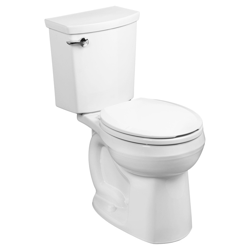 AMERICAN STANDARD 288DA114.020, H2Optimum Two-Piece 1.1 gpf/4.2 Lpf Standard Height Round Front Toilet Less Seat in White