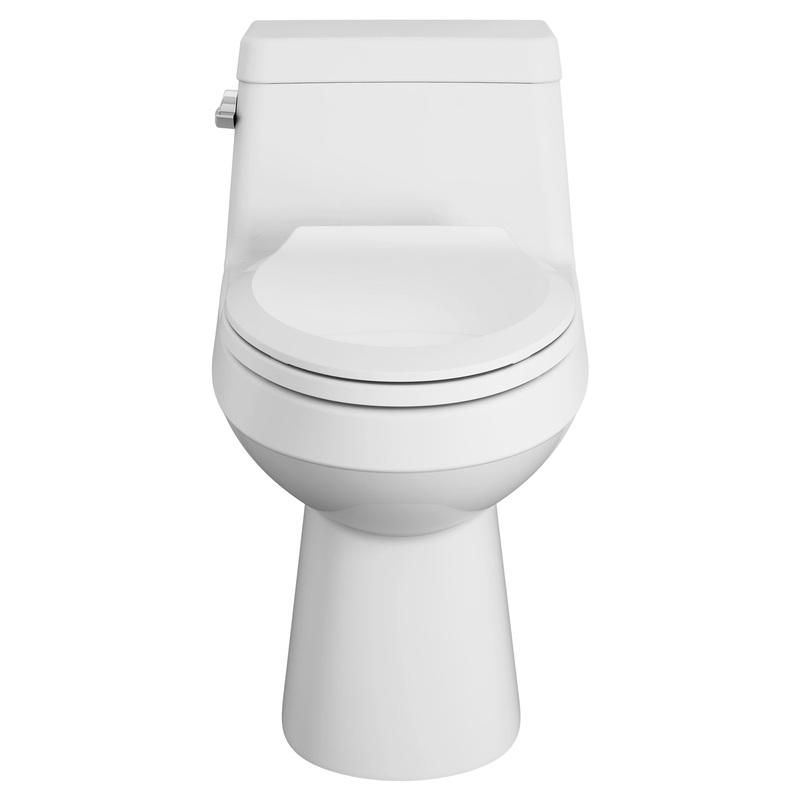 AMERICAN STANDARD 2961A104SC.020, Colony One-Piece 1.28 gpf/4.8 Lpf Chair Height Elongated Toilet With Seat in White