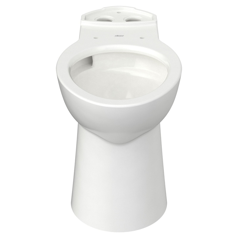 AMERICAN STANDARD 3359A101.020, Yorkville VorMax Chair Height Back Outlet Elongated EverClean Bowl in White