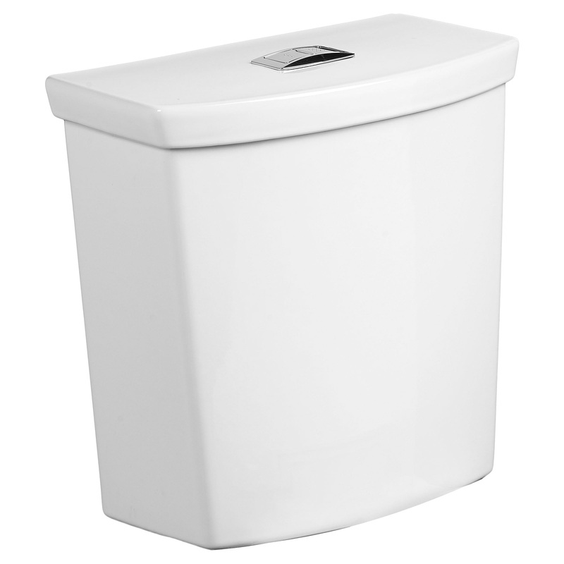 AMERICAN STANDARD 4133A518.020, H2Option Dual Flush 1.28 gpf/4.8 Lpf and 0.92 gpf/3.5 Lpf 12-Inch Rough Lined Tank in White
