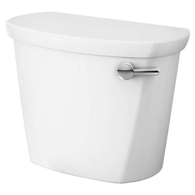 AMERICAN STANDARD 4188A005.020, Cadet PRO 1.6 gpf/6.0 Lpf 12-Inch Rough Right-Hand Trip Lever Tank in White