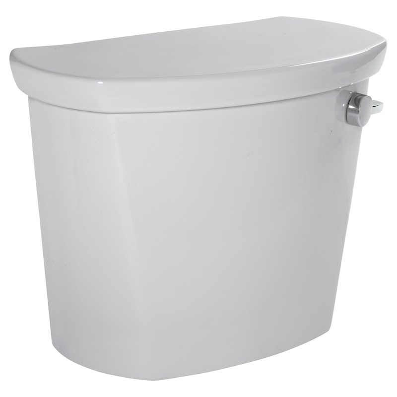 AMERICAN STANDARD 4188A105.020, Cadet PRO 1.28 gpf/4.8 Lpf 12-Inch Rough Right-Hand Trip Lever Tank in White