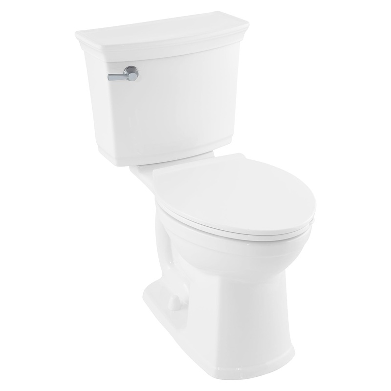 AMERICAN STANDARD 5055A65C.020, Contemporary Slow-Close & Easy Lift-Off Elongated Toilet Seat for VorMax CleanCurve Style Rims in White