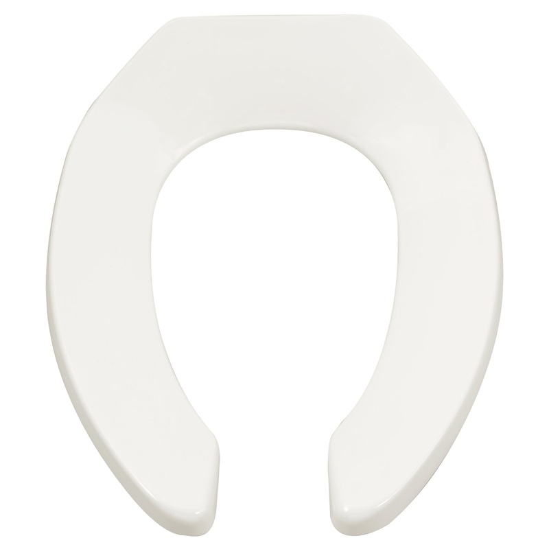 AMERICAN STANDARD 5901110T.020, Commercial Heavy Duty Open Front Elongated Toilet Seat Wth EverClean Surface in White