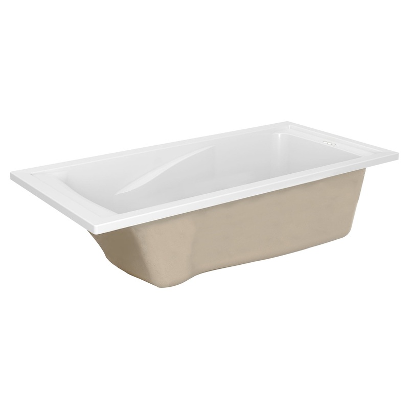 AMERICAN STANDARD 7236V002.020, Evolution 72 x 36-Inch Deep Soak Drop-In Bathtub in White