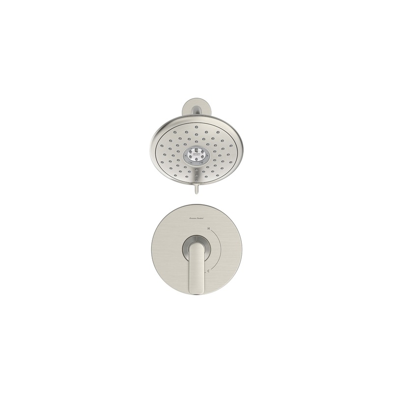 AMERICAN STANDARD TU061507.295, Aspirations 1.8 gpm/6.8L/min Shower Trim Kit with Lever Handle in Brushed Nickel