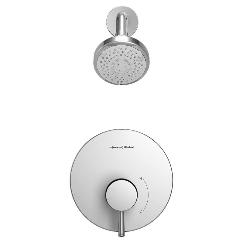 AMERICAN STANDARD TU064507.002, Serin 1.75 gpm/6.6 L/min Tub and Shower Trim Kit With Water-Saving 3-Function Shower Head, Double Ceramic Pressure Balance Cartridge With Lever Handle in Chrome