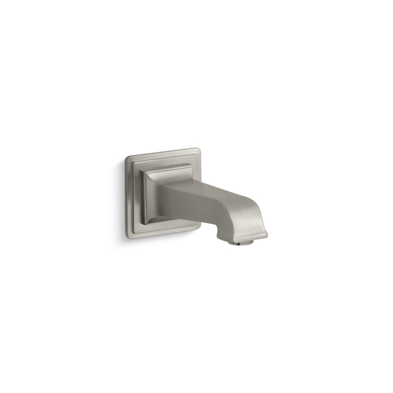 KOHLER K-13139-A-BN Pinstripe Pure Wall-Mount Bath Spout In Vibrant Brushed Nickel